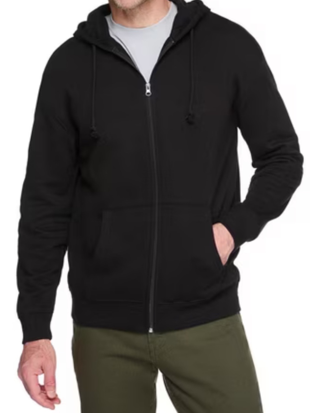 George Men's Sherpa lined  Zip-Up Hoodie